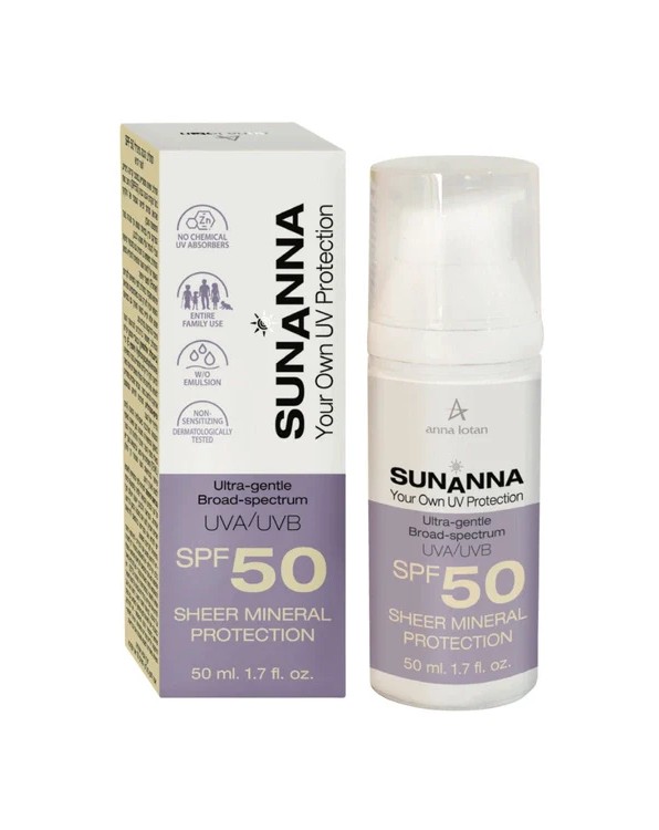 קרם הגנה מינרלי SUNANNA SPF50 – צנצנת