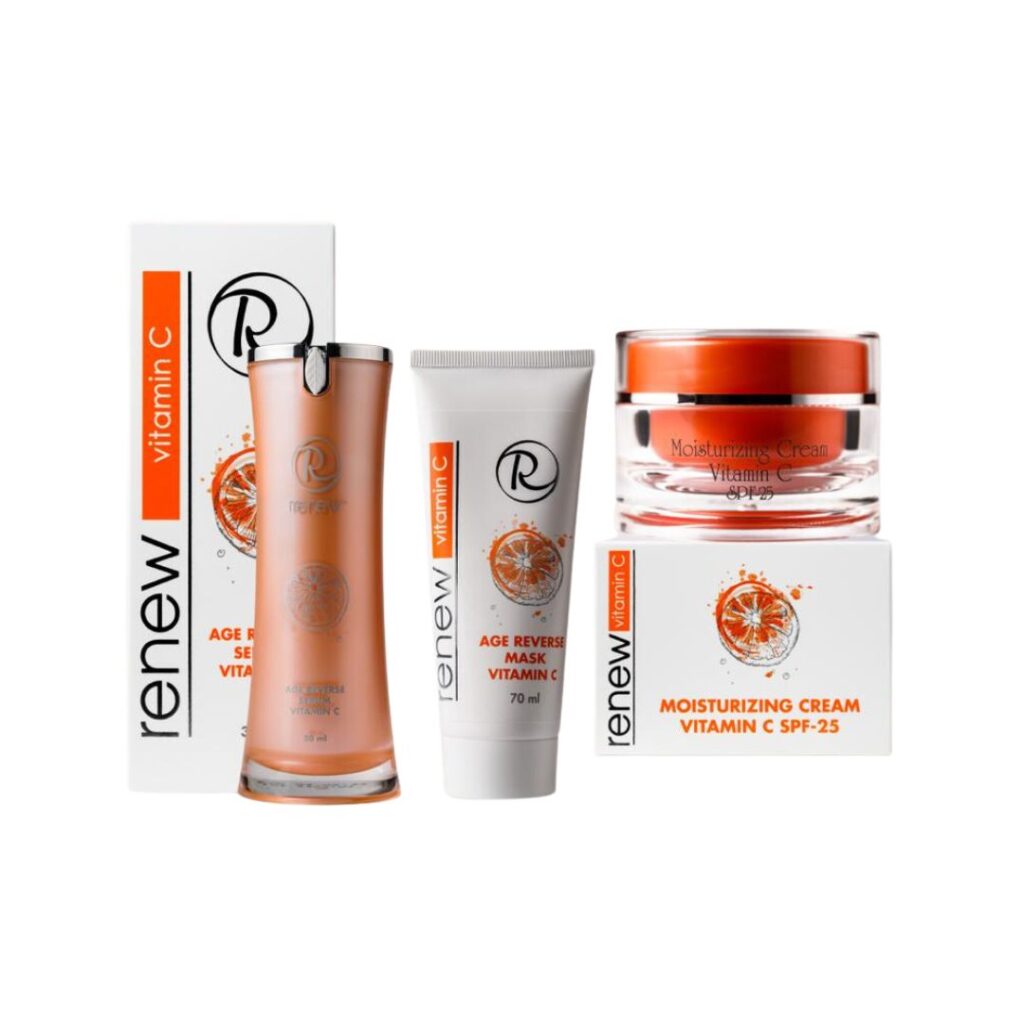מארז ויטמין C Renew – Vitamin C Set, שלושה מוצרי טיפוח