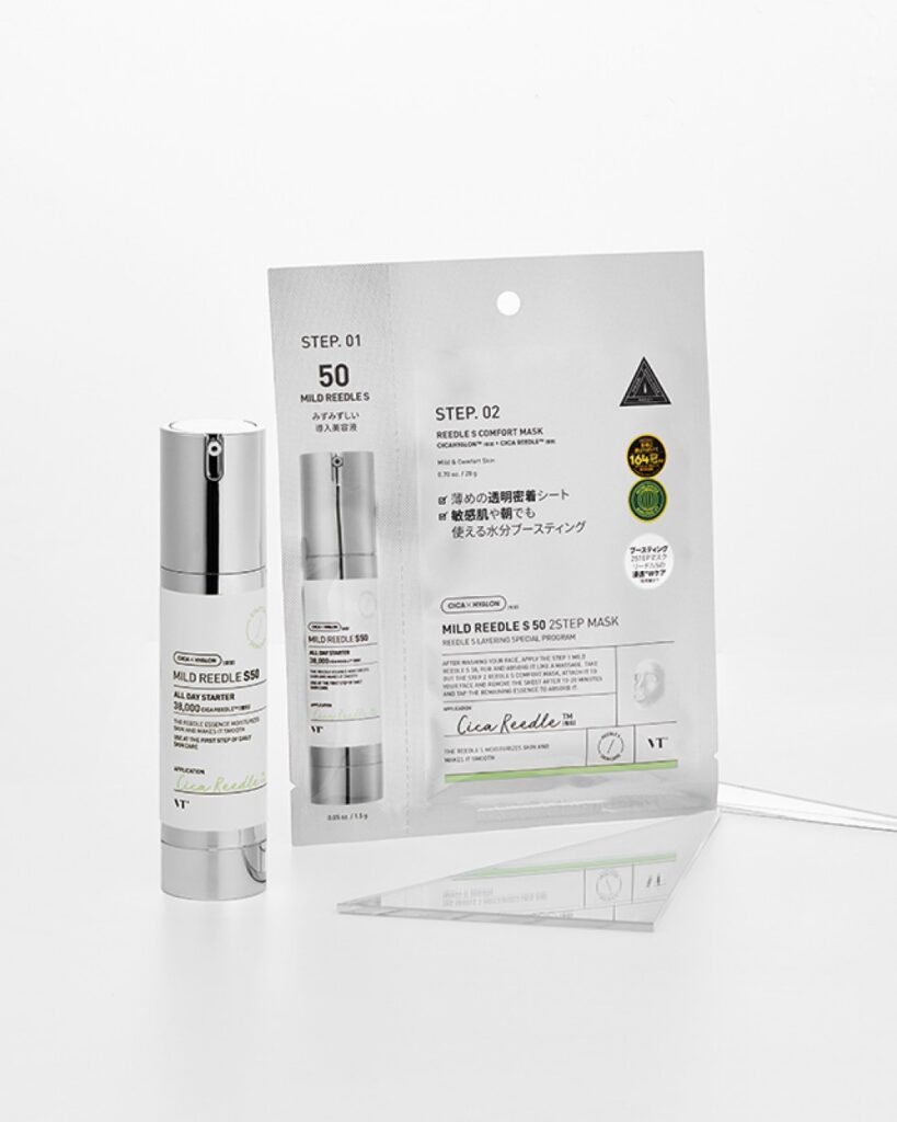 מסכת פנים VT – Mild Reedle Shot 100 2-Step Mask יחידה אחת בשני שלבים