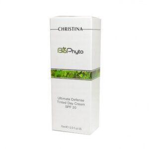 אריזת Christina BioPhyto Ultimate Defense Tinted Day Cream SPF 20 75 מ״ל