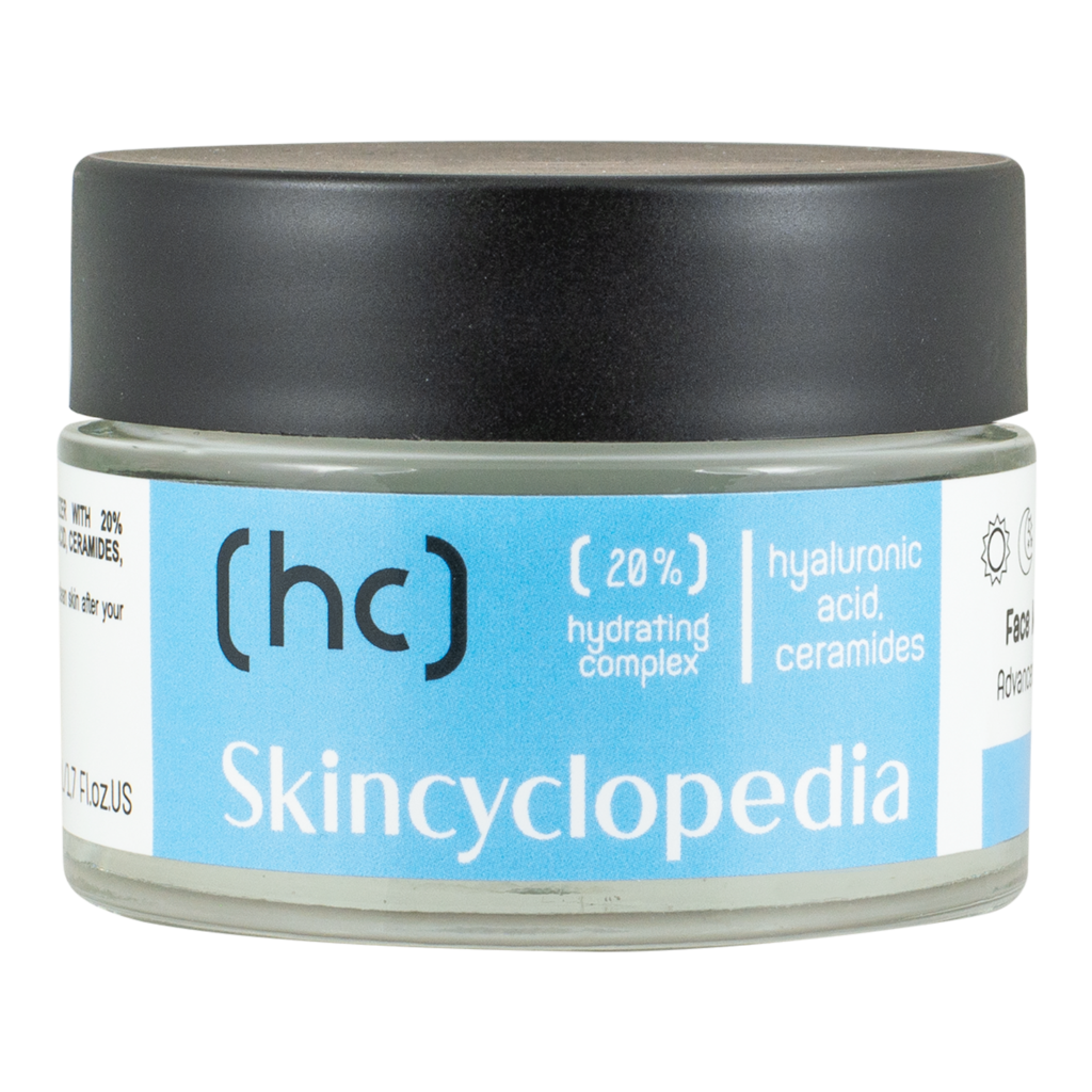 Skincyclopedia – קרם פנים מכיל חומצה היאלורונית וקרמידים 20%